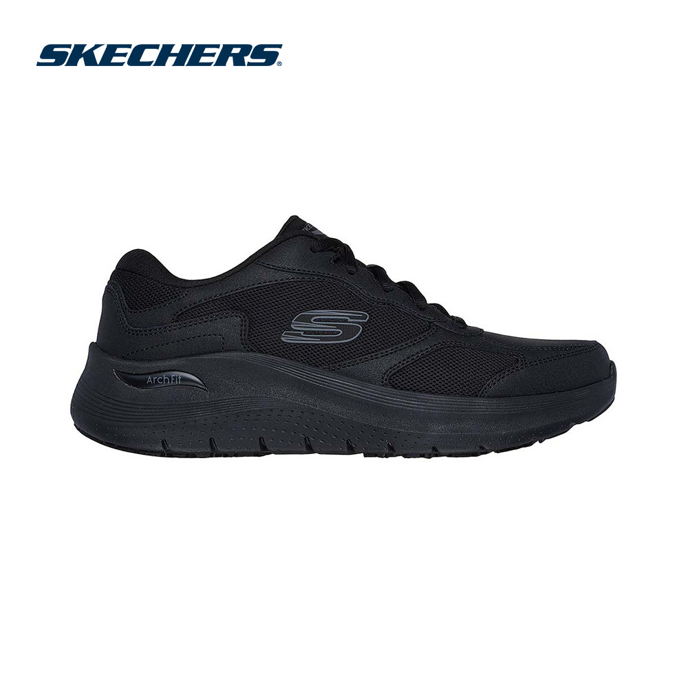 Skechers สเก็ตเชอร์ส รองเท้าทำงานผู้ชาย Mens Wide Fit Work Arch Fit 2.0 Sr Shoes - 200331W-BLK (latest)