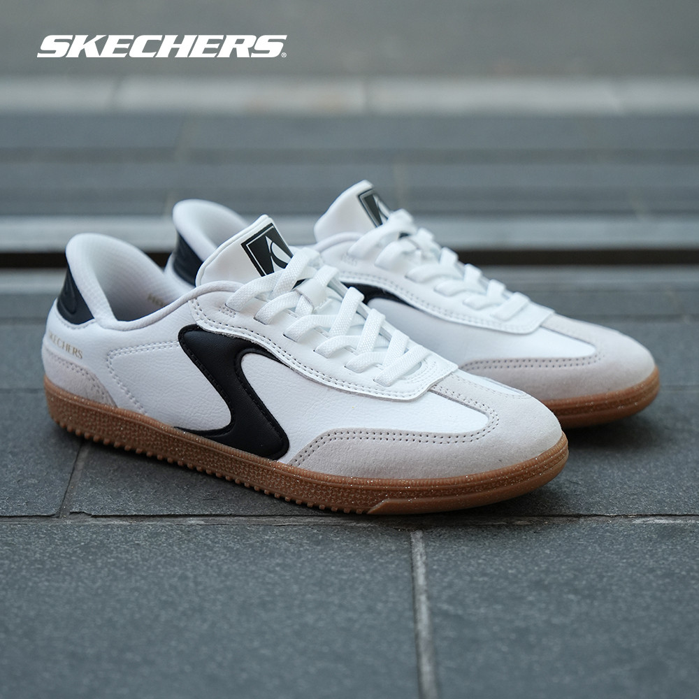 Skechers สเก็ตเชอร์ส รองเท้าผู้หญิง Women Slip-ins Court Classics Hotshot Perfect Choice Shoes - 185322-WBK