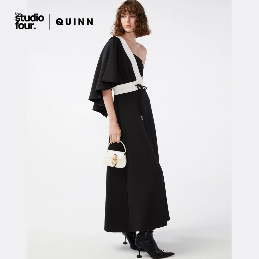 QUINN - One-Shoulder Dress With Inner Bra ชุดเดรส (Q26RGWA032)