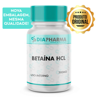 Betaina HCL 300mg - 90 Capsulas