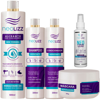 Kit Realinhamento Capilar + Kit Pós Progressiva | Shampoo - Condicionador - Máscara