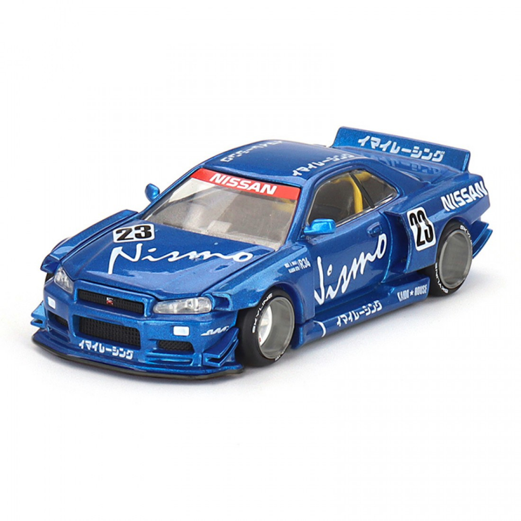 Mini GT KHMG055 1 / 64 NISSAN SKYLINE GT-R R34 KAIDO WORKS V3 SCALE DIECAST MODELO CARRO