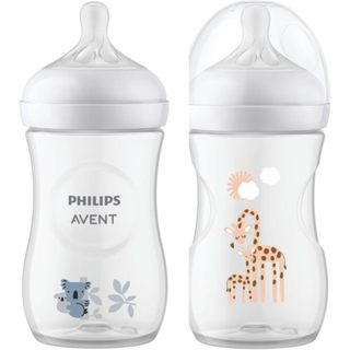 Kit 2 Mamadeira Avent Petala 260ml Coala e Girafa - Philips Avent