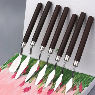 Kit  Espátulas Pintura Artística Confeitaria Decoração