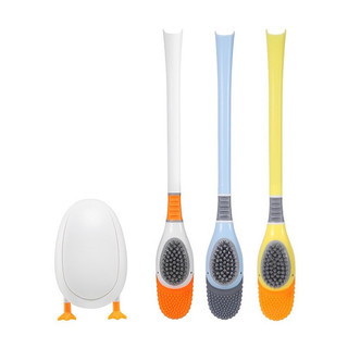 Escova De Limpeza De Banheiro De Parede De Pato Com Dentes Em Silicone