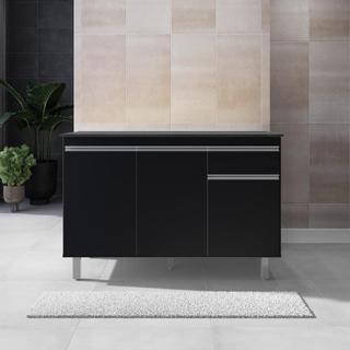 Balcão Gabinete de Pia sem Tampo 120cm 3 Portas Pop - Nathan Móveis