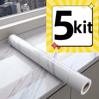 5 KIT Resistente a Agua/Óleo/Fogo/Alta Temperatura Novo  Marmore Lavavel 2025 Papel De Parede Painel Autoadesivo