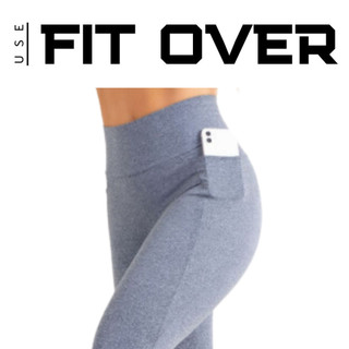 Calça legging fitness com bolso - academia - cross fit - fit over - zero transparência