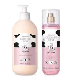 kit Deleite Cuide-se Bem o Boticário Loção Hidratante + Body splash