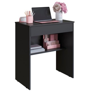 Escrivaninha Mesa Apoio Moderna Com Gaveta Home Office Cor Branco