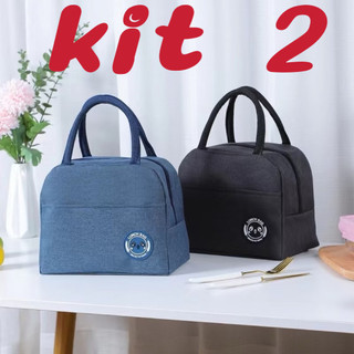 Kit 2 Bolsa Térmica Portátil Com Isolamento Térmico De Desenho  ANJGG