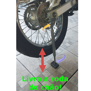 Macaquinho Moto/Cavalete Moto/Macaco Moto/Fácil Manutenção Moto/Engraxar e Esticar Corrente.