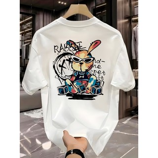 Camiseta Masculina Rabbit Graffiti Camisa Manfinity 100% Algodão Street Wear