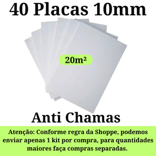 Placas de Isopor Para Forro Teto F1 1000x500x10mm (1cm ) Antichamas Isolamento Termico Acustico