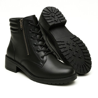 Bota Coturno Feminino Salto baixo Casual Confortável Leve Presente