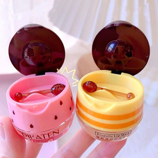 Máscara labial de mel, sabor morango e chocolate, hidratação profunda, linhas labiais antirrugas, sono noturno