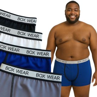 Kit Cuecas Boxer Masculina Microfibra Plus Size Extra Grande Confortável Box Wear