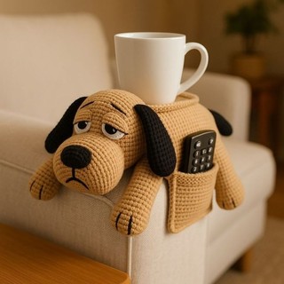 Porta controle de TV em croche amigurumi animalzinho croche