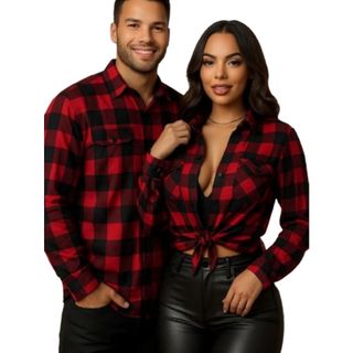 Conjunto Masculina E Feminina Xadrez Ideal Para Festa Junina