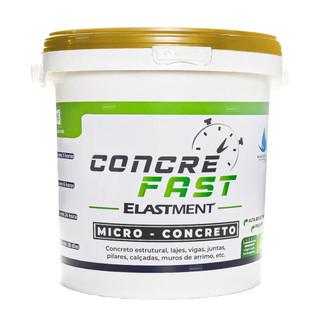 Concreto Estrutural Industrial Cura Rápida Reparo Rápido Em Piso Fundação Concre Fast 4kg Elastment