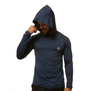 Blusa Térmica Proteção Solar Uv50+ Manga Longa Com Capuz Sol