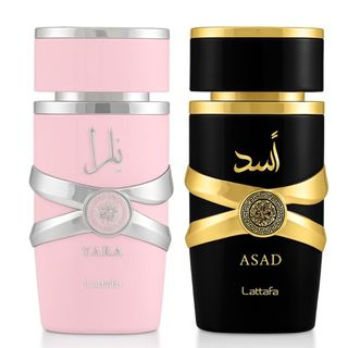 Kit Perfume Masculino e Feminino Árabe Asad + Yara Tradicional Lattafa | Longa Duração Sofisticado