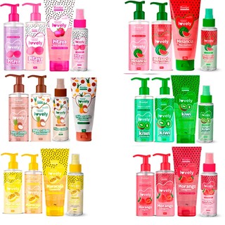 kit Corpo Cuidados no Banho Esfoliante Sabonete Hidratante Body Splash Corporal Face Beautiful