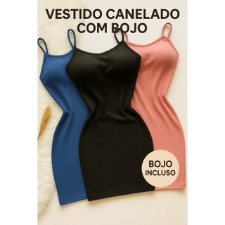 Vestido Feminino Curto Tubinho Cancelado com Bojo