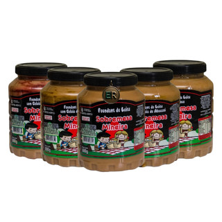 Kit Doce de Leite c/5 potes Sobremesa Mineira 680g Sabores Sortidos