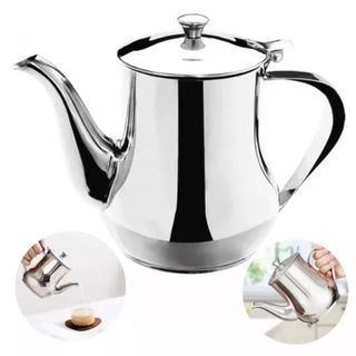 Bule De Inox Para Café Chá Leite 280/420ML Elegante Com Alça Imperial Com Tampa