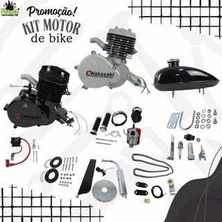 KIT COMPLETO MOTOR PARA BICICLETA MOTORIZADA 80CC NAKASAKI