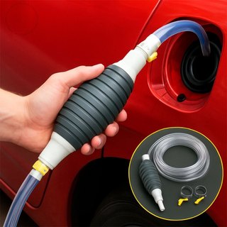 Bomba de Sucção Manual para Transferência Gasolina, Água, Óleo e Etanol - Fácil de Usar