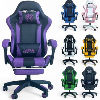 Cadeira Gamer Ergonômica Reclinável Giratória Ajuste Altura Escritório DG-02 Apoio Pés