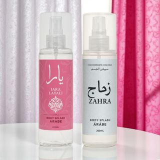 Kit Feminino Árabe Body Splash Iara Layali + Zahra 200ml cada