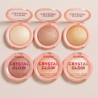 Iluminador Cremoso Baked Crystal Glow RUBY ROSE - Linha Rosa