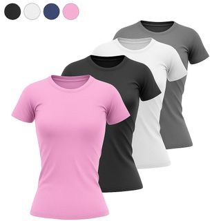 Kit 2 Camisa Dry Fit Feminina Academia Corrida P ao GG -  Secagem Rápida