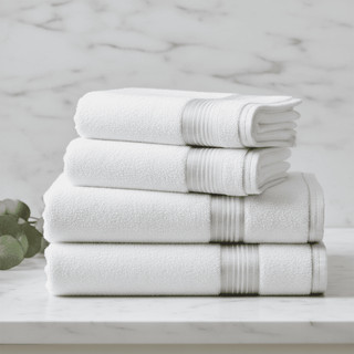 Kit de Toalhas de Banho 100% Algodão 75x150cm Premium Coleção Lara Hotel/Pousada Luxo