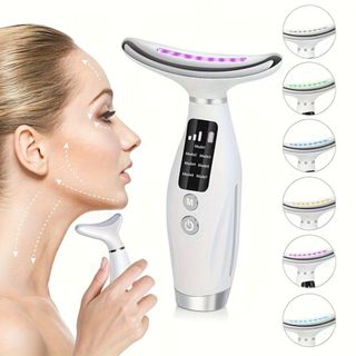 Massageador De Pele Firmeza Pescoço Led Massageador Portátil Beleza para Rosto e Pescoço