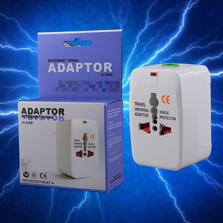 Adaptador de Tomada Universal Internacional de Viagem Compatível c/ +150 Países | Plug Global 4 em 1