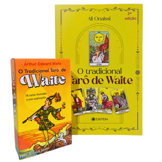 Waite Iniciante Com 78 Cartas Ilustradas e Explicativas Com Livro Para Aprender A Tirar Seu Proprio Tarô