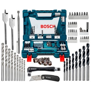 Jogo Kit Pontas Brocas Bits 68 Peças V-line Bosch Metal Com Maleta Completa