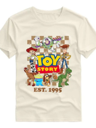 Camiseta Adulto e Infantil Toy Story Unissex  Estampada Divertida 100% Algodão