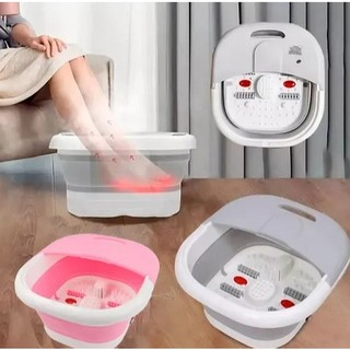 Hidromassageador Banheira Bacia De Pés Portatíl Spá Dos Pés Com Massagem E Aquecedor Automático