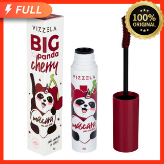 Máscara Rímel para Cílios Big No Panda Cherry Bordô Vinho Vizzela 100% Original