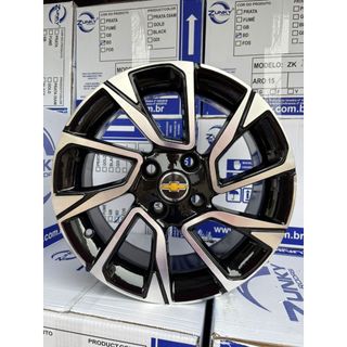 Jogo de rodas Aro 15 4x100 Onix 2023 2024 Zk1010 Plus Premier Turbo Astra Celta Corsa Vectra Joy Ltz