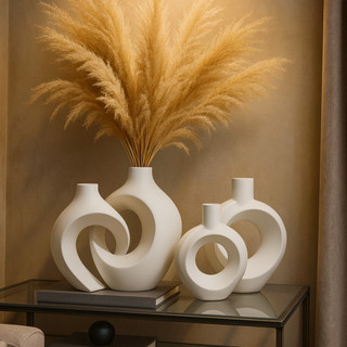 Conjunto de Vasos Decorativos Decoração Moderna Vasos Decoração