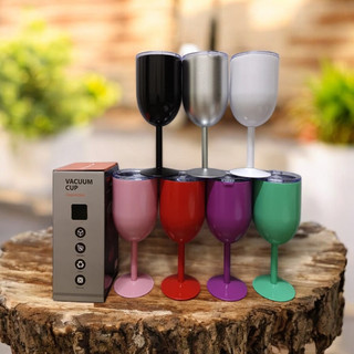 Copo Taça Térmica De Gin Vinho 420ml Chá Café Dupla Camada Premium