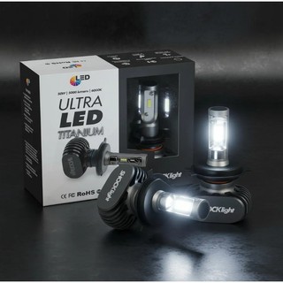 Kit 2 Lâmpada Farol Ultra Led Titanium Shocklight 10000 Lumens Farol alto baixo neblina farolete forte potente branco po