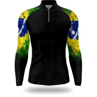 CAMISA BLUSA DE PESCA COM PROTEÇAO UV BRASIL