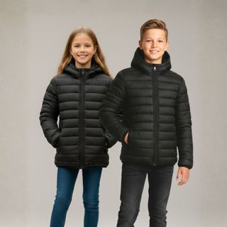 Jaqueta Puffer Bobojaco Frio Inverno Grosso Quentinha Teen Juvenil para Adolescentes Corta Vento